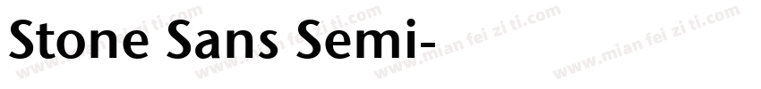Stone Sans Semi字体转换